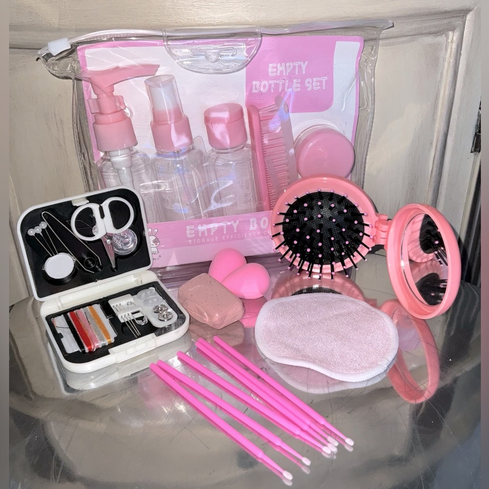 Travel set #8 in Macaroon Colors! all in one package, 19 pieces Light weight!